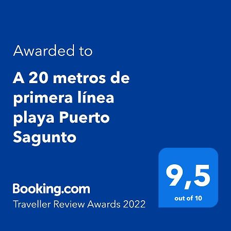 A 20 Metros De Primera Linea Playa Puerto Sagunto Ascensor Wifi Εξωτερικό φωτογραφία